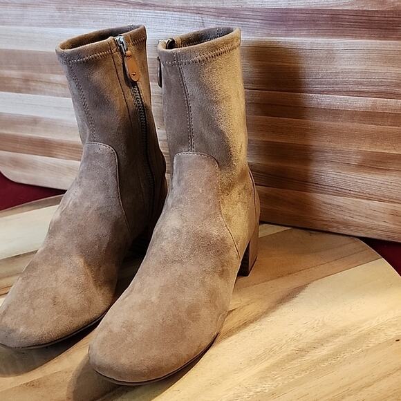 GENTLE SOLES BY KENNETH COLE STYLE ELAINE LEATHER/SUEDE ZIPP WOMAN SIZE 7.0 NWOB - Picture 9 of 16